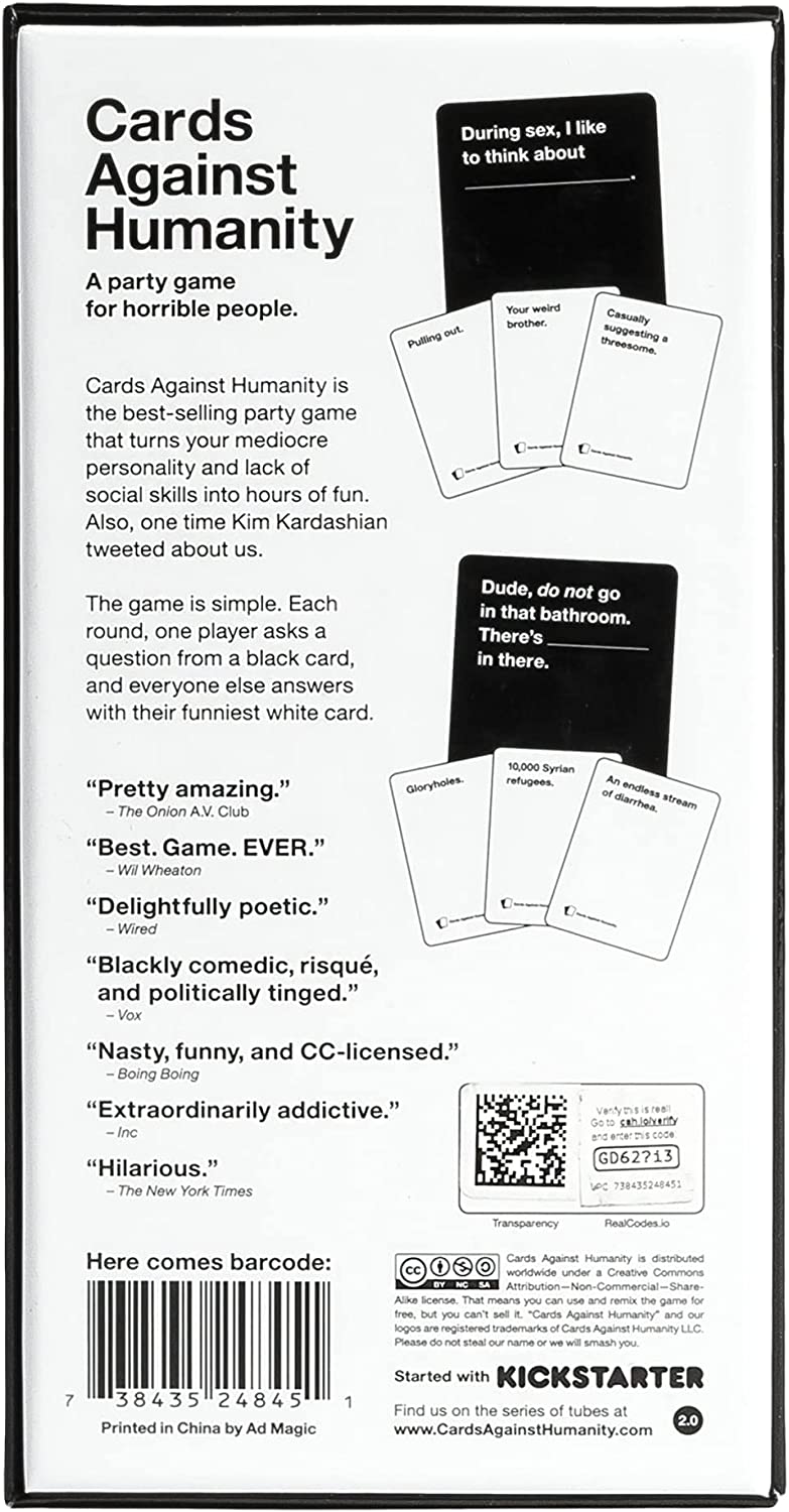 cards against humanity reviews