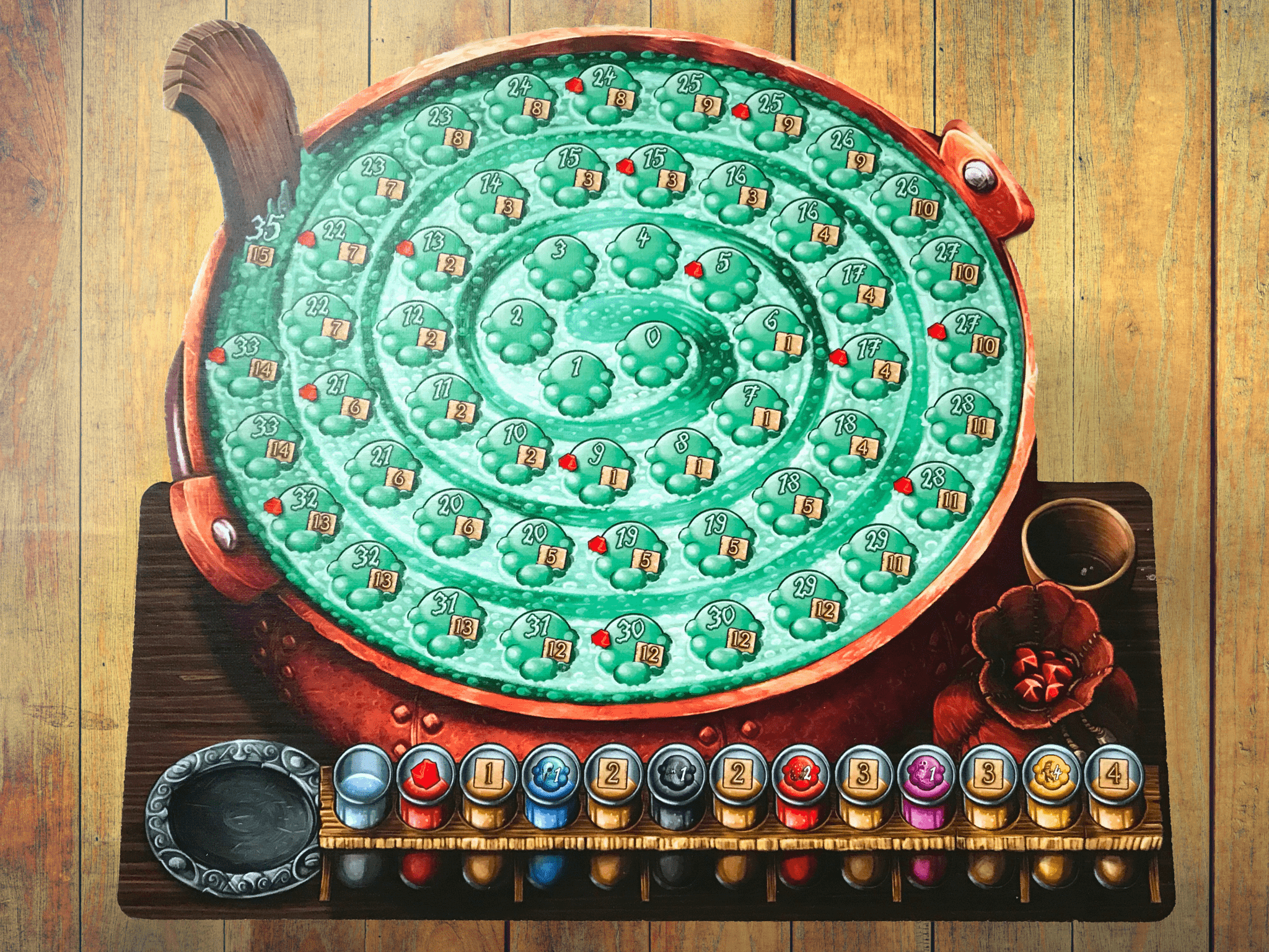 Quacks of Quedlinburg Guide Dice n Board