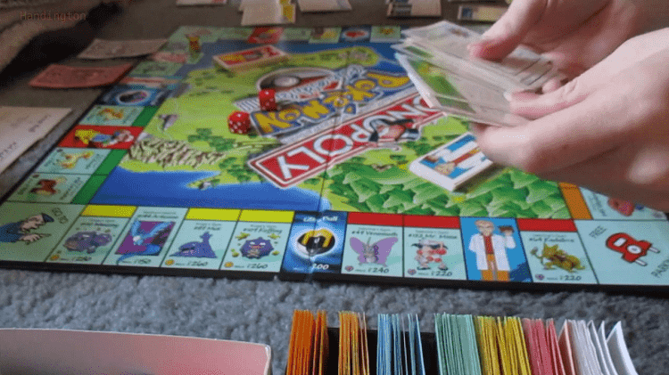 Pokemon Monopoly Kanto Edition Board Game Nice Condition Missing One  Building!