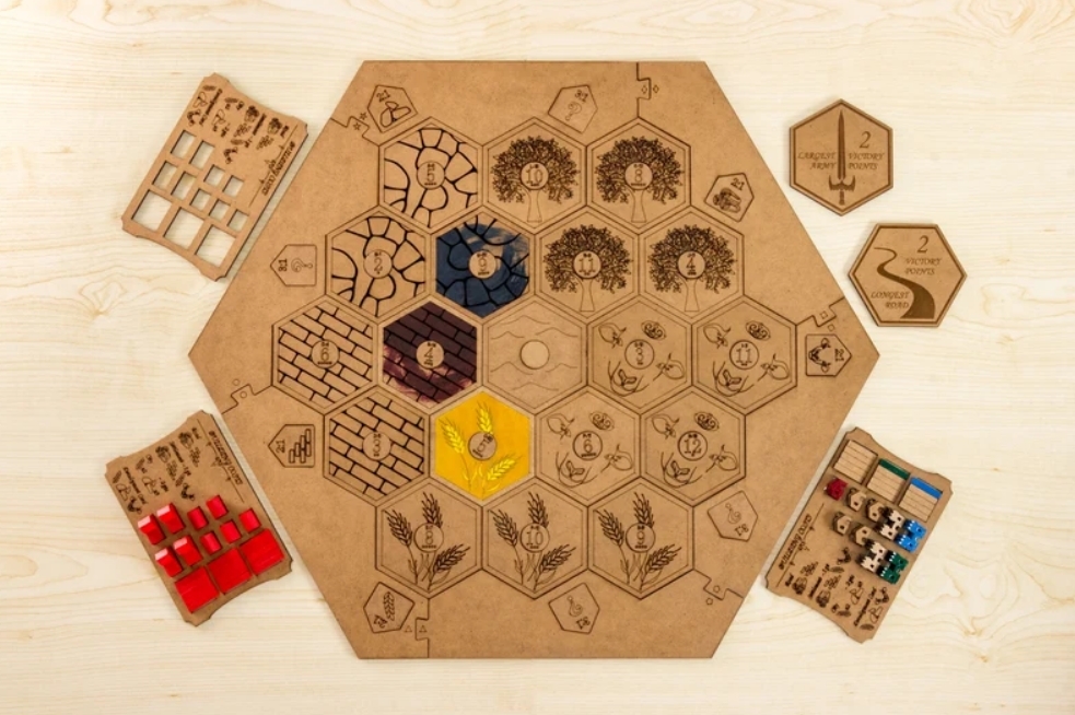 Paint Your Own Catan Board by OArtDesign Studio