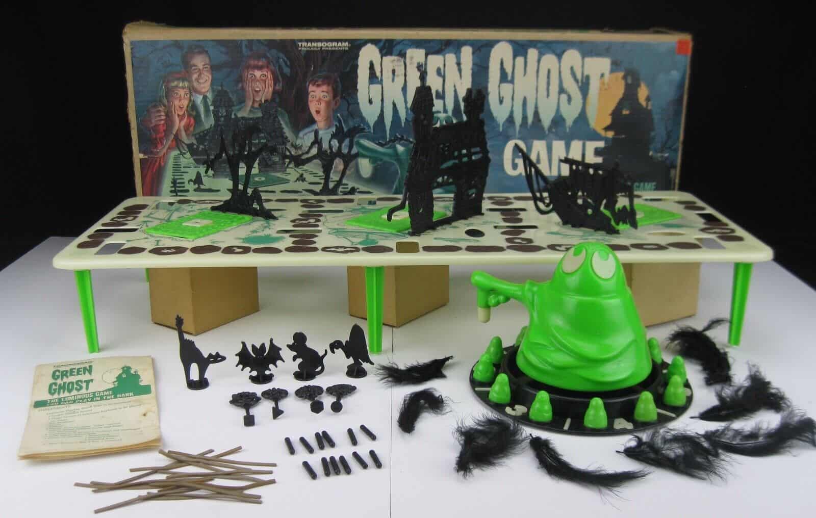 green ghost Top Vintage 1960s Board Games