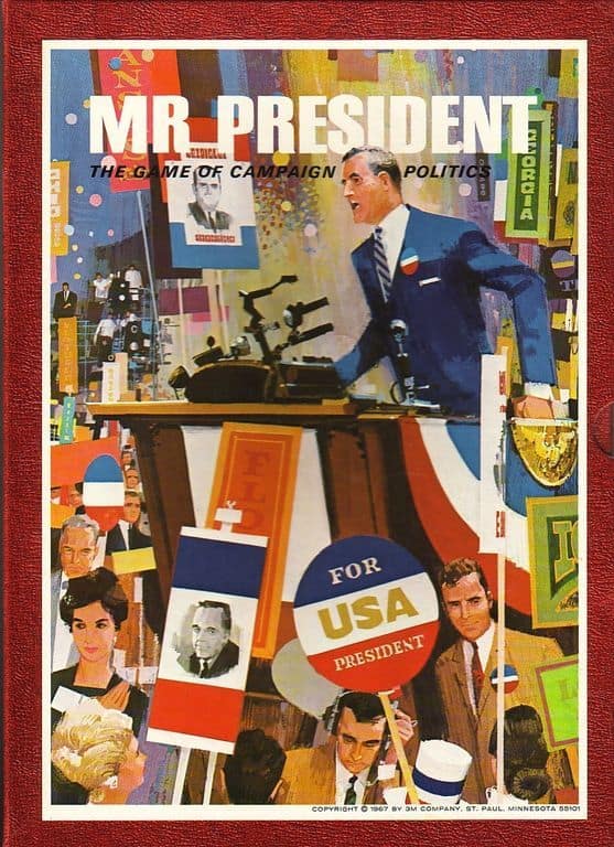 mr president Top Vintage 1960s Board Games