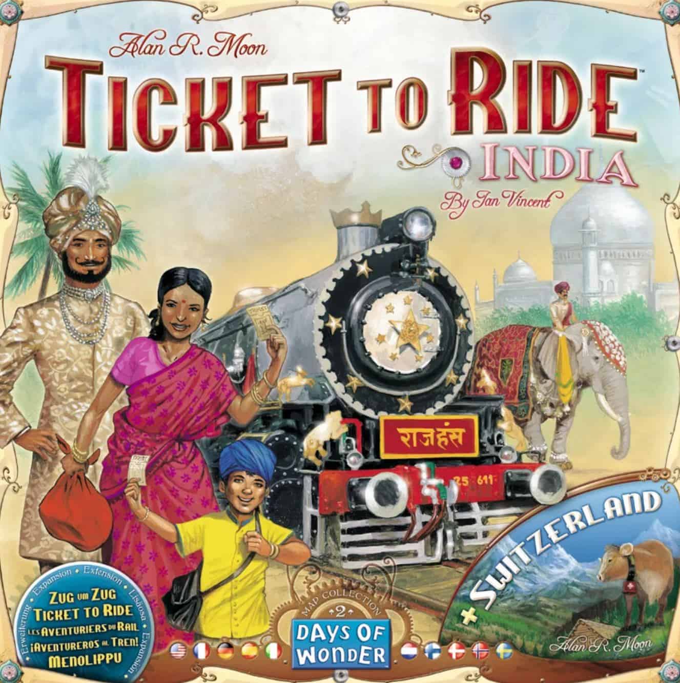 Ticket to Ride India and Switzerland