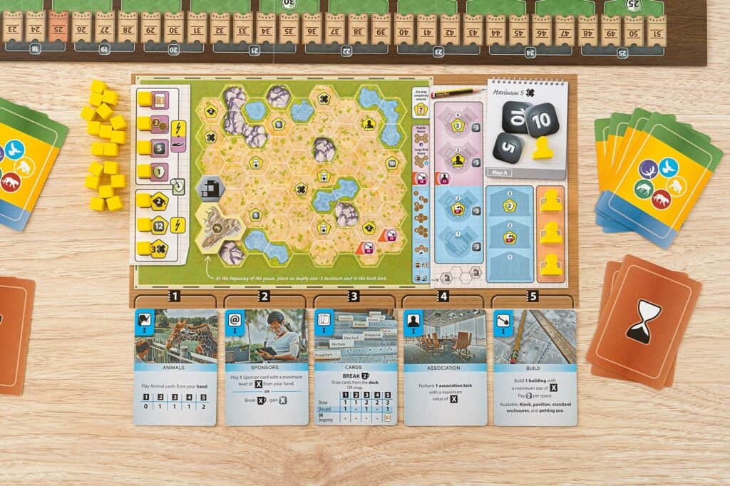 Ark Nova game board