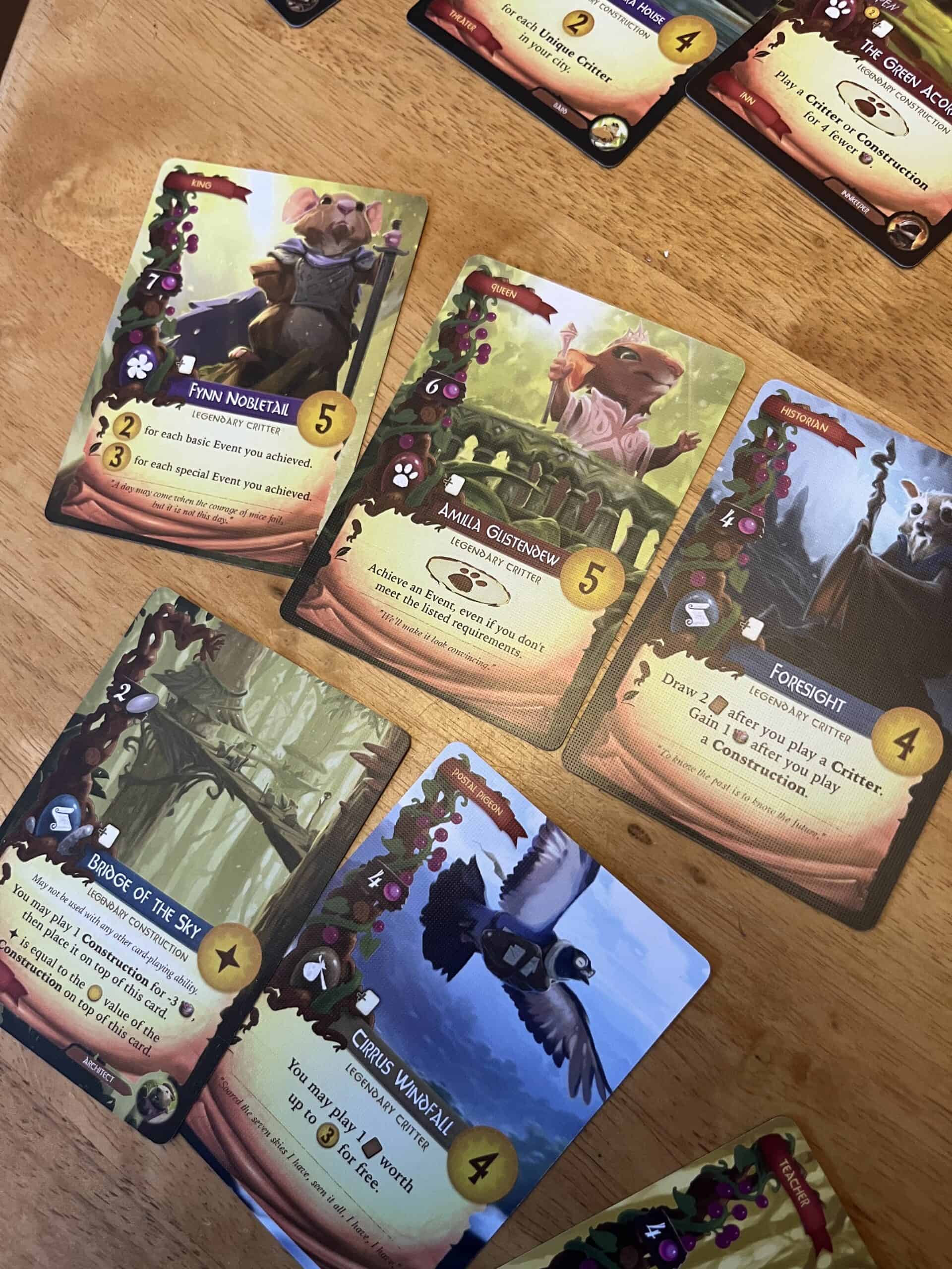 Everdell Board Game cards