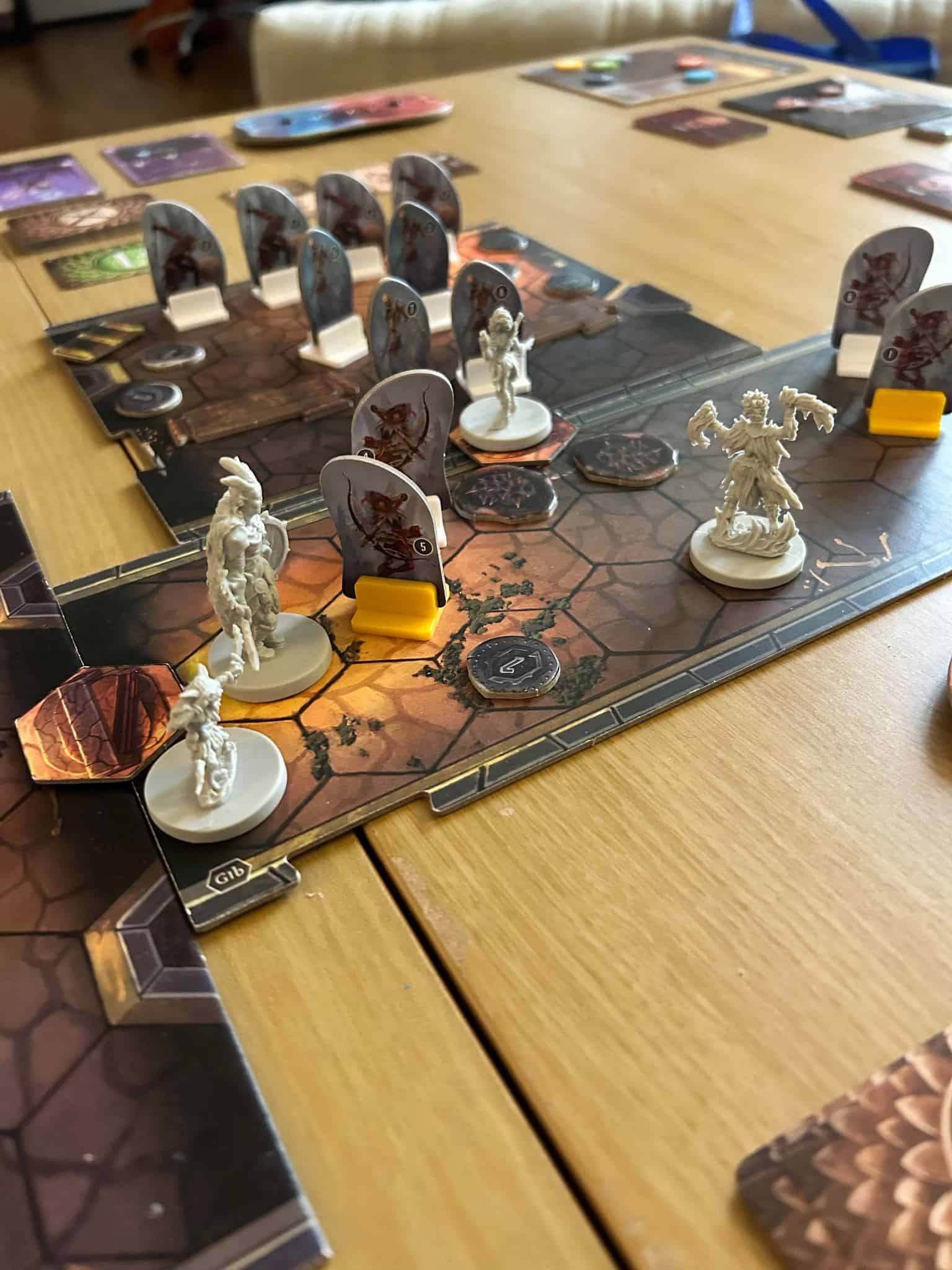 Gloomhaven mid-game and pieces